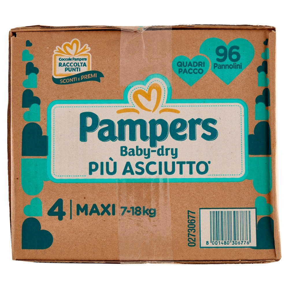 Pampers Baby-dry Maxi 96 pz